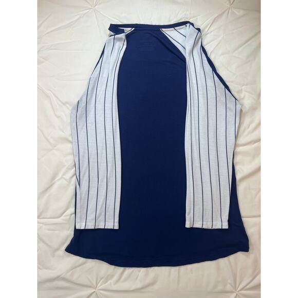 Milwaukee Brewers Women’s‎ 3/4 Length Sleeve Blue, Gold & White Stripes Mitt - Picture 5 of 8